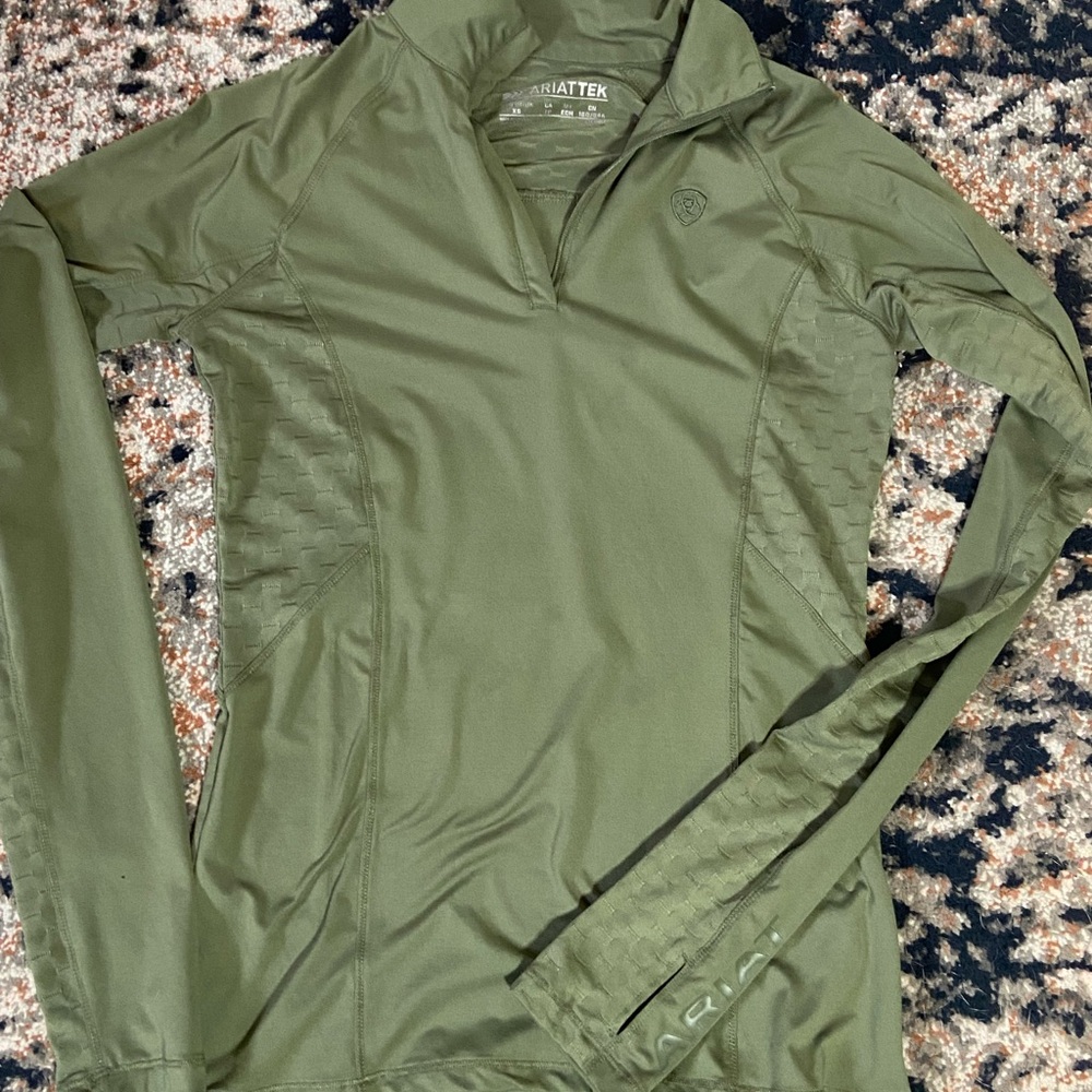 Ariat Olive Green Long Sleeve Top